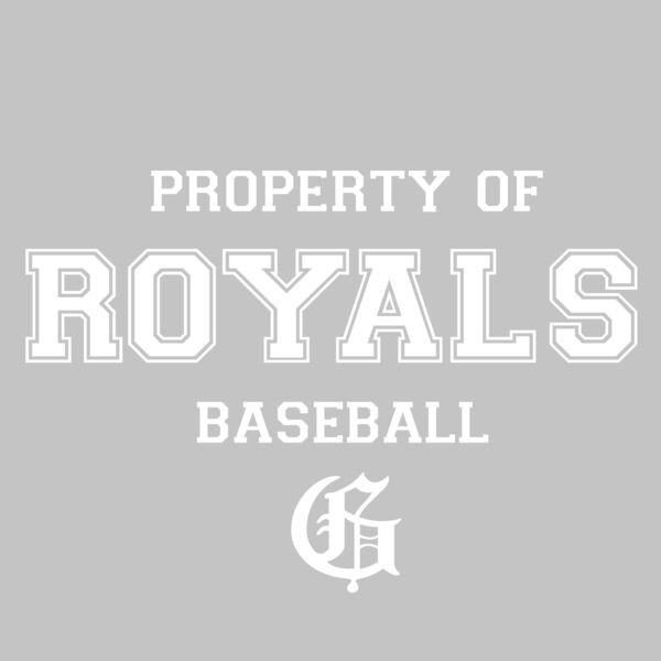 Property Of Royals Baseball Sticker Thumbnail